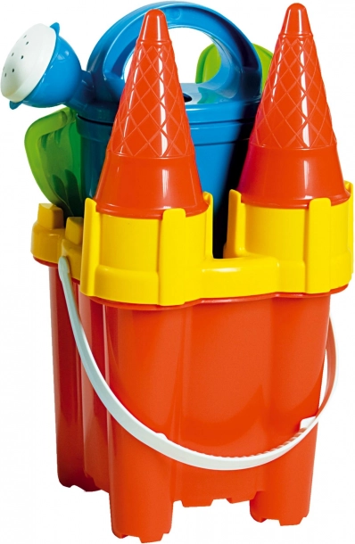Androni sand set castle – height 29 cm – Red