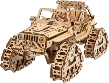 UGEARS Tracked Off-Road Vehicle – 3D Wooden Mechanical Puzzle