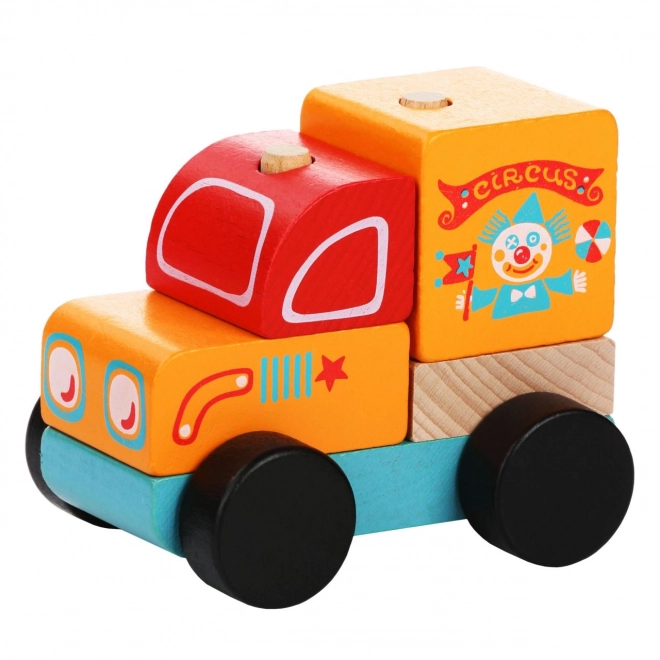 Chariot de cirque - puzzle en bois 5 pièces