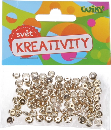 Gouden kralen 6 × 3 mm – verpakking 100 st.