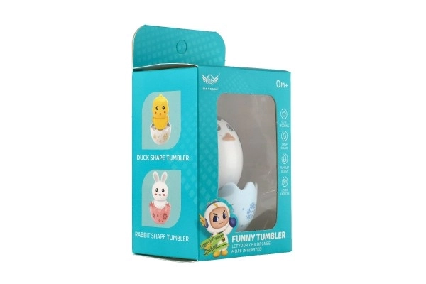 Wobbling penguin with sound, 8 cm, baby toy
