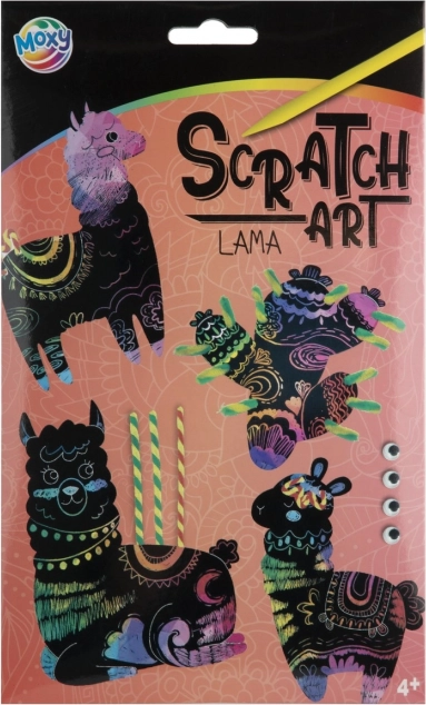 Creatieve set Krasdierfiguren Lama