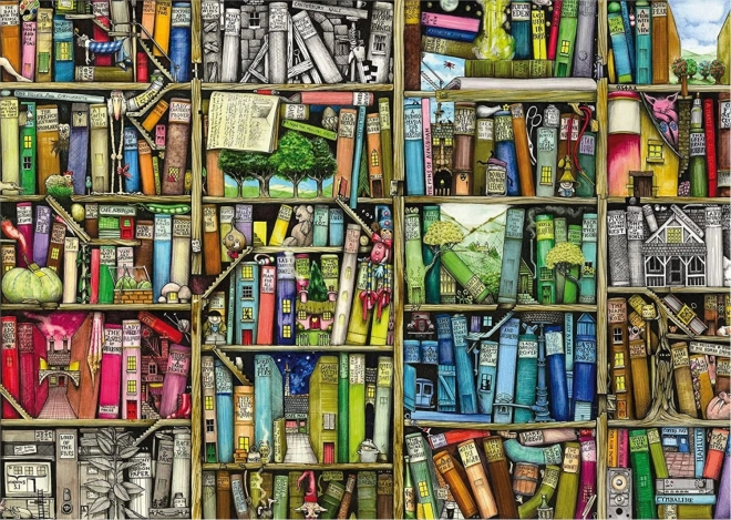 Ravensburger puzzel bizarre bibliotheek 1000 stukjes