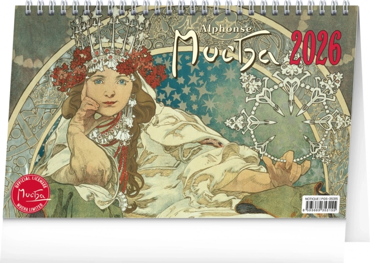 Bureaukalender Alfons Mucha 2026