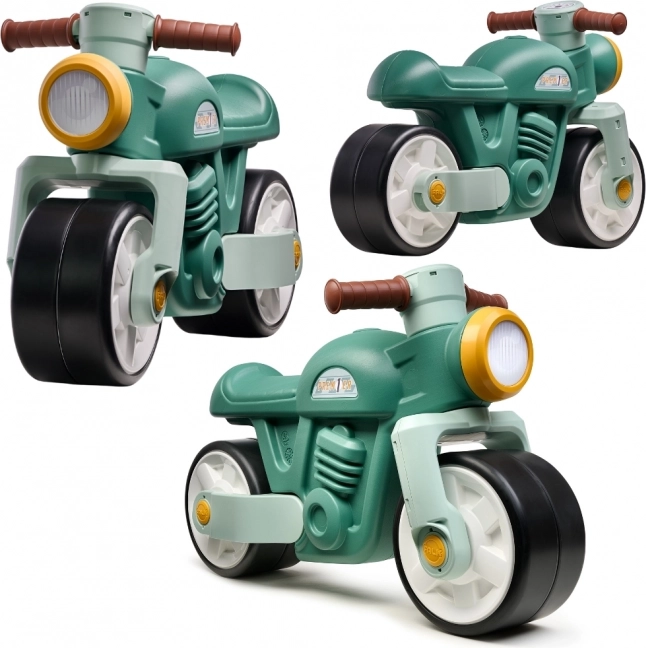 Falk Kinderlaufrad Motorrad Retro Grün