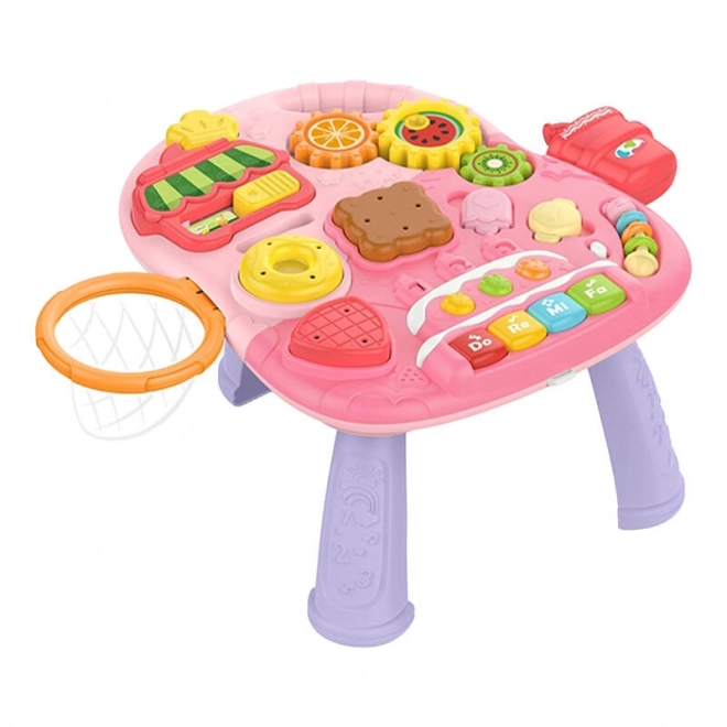 Interactieve educatieve tafel 4 in 1 roze