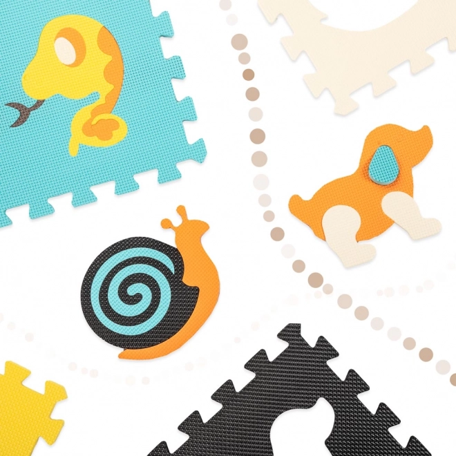 Kleurrijke schuimpuzzel met dieren - 9 stuks
