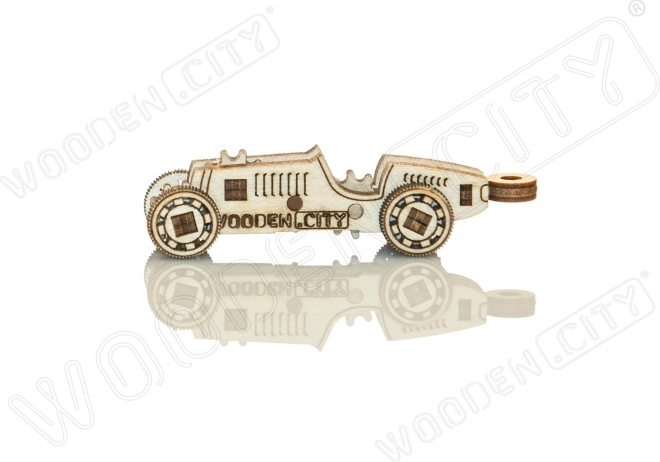 Houten 3D puzzel mini set sportauto's