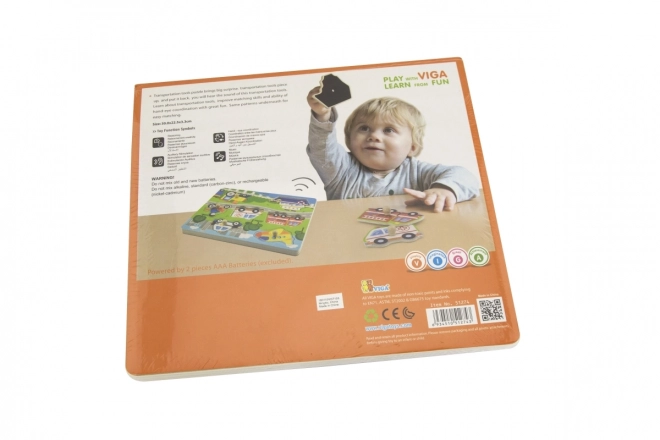 Holz-Sound-Puzzle Transportmittel Viga