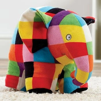 Regenboog Pluchen Speelgoed Olifant Elmer