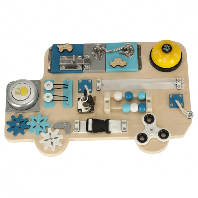 Sensorisch manipulatiebord bus Lulilo
