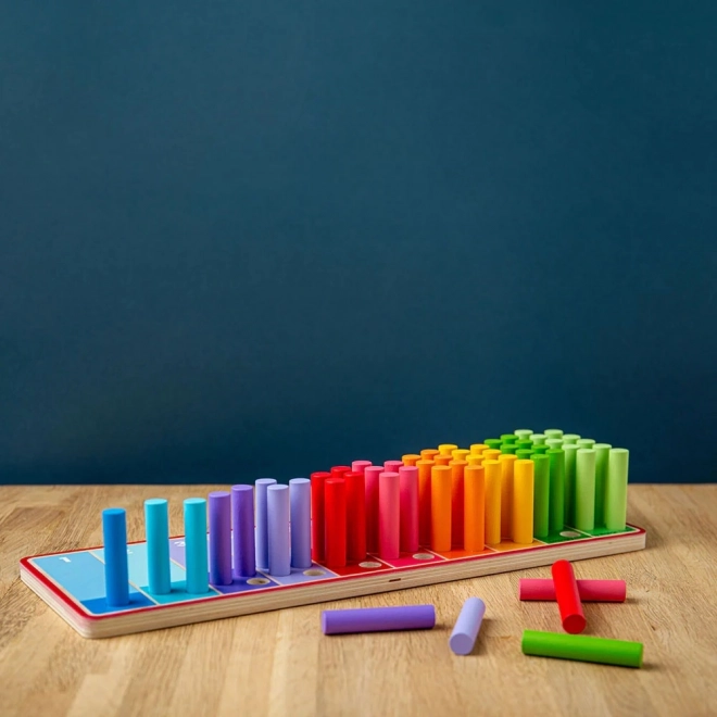 Regenbogen-Rechenstäbchen für Kinder