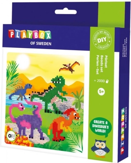 Strijkkralen set Dinosaurussen 2000 stuks PLAYBOX