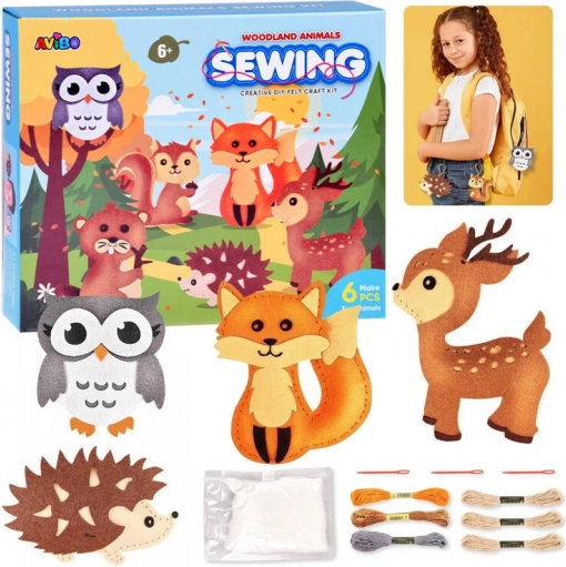 Creative Felt Animals Sewing Kit
