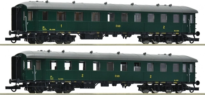 Set van 2 sneltreinrijtuigen ČSD Roco