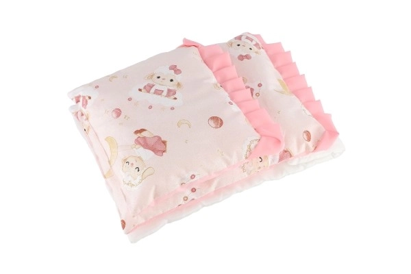 Doll Bedding Set with Pillow and Mat