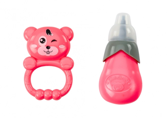 Pop in Roze Jurk met Accessoires en Geluiden