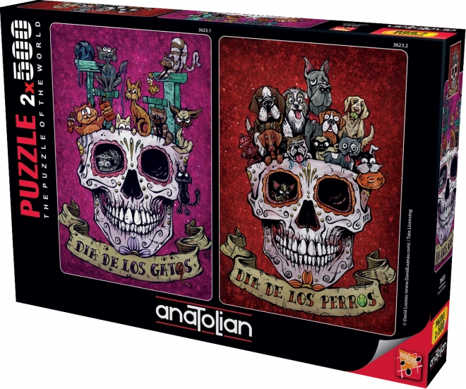 Puzzel Halloween 2×500 stukjes ANATOLIAN
