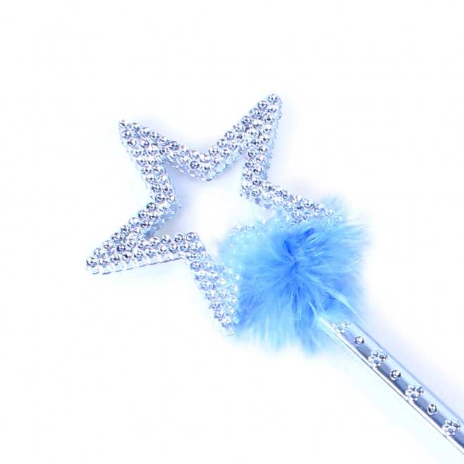 Kroontje prinses met staf - blauw