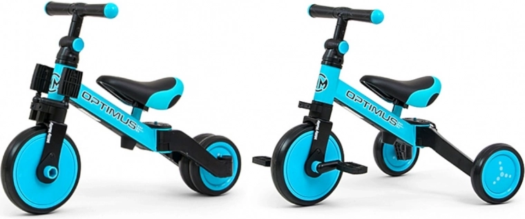 3-in-1: driewieler, pedaalmodus en loopfiets