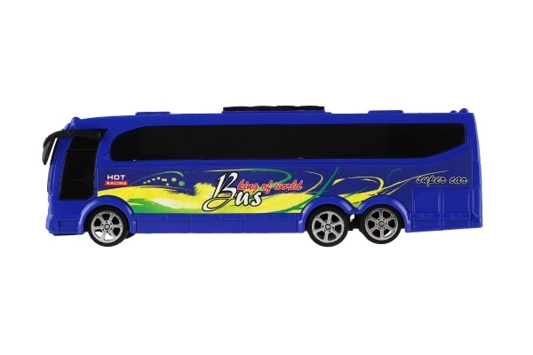 Plastic autobus 25cm met wrijvingsaandrijving in doosje
