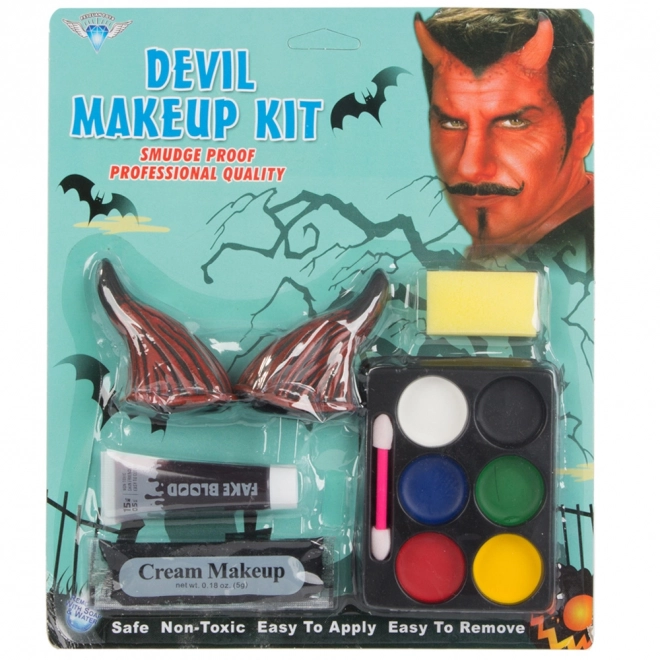 Duivelse make-up set voor Halloween