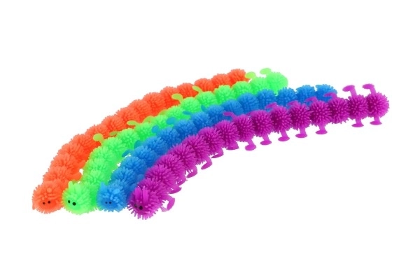 Rups katten antistress siliconen 24cm beschikbaar in 4 kleuren