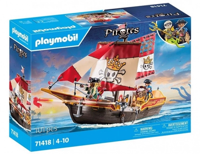 Pirates PLAYMOBIL pirate ship with figures