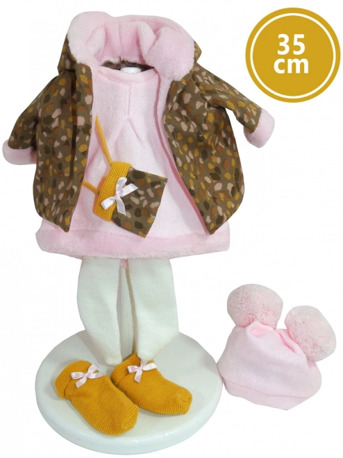 Llorens 535S SARA - realistische pop met zacht stoffen lichaam - 35 cm