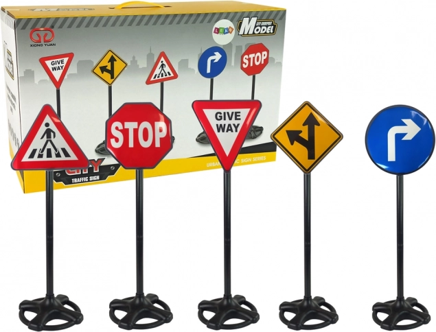 Large Educational Set of Traffic Signs, 82 cm