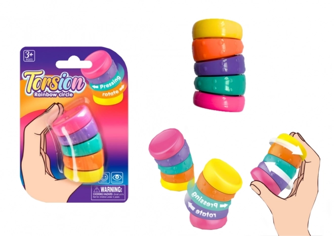 Sensorisch speelgoed Anti-stress regenboog draaiende wielen