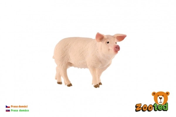 Porc domestique en plastique zooted 10cm en sac