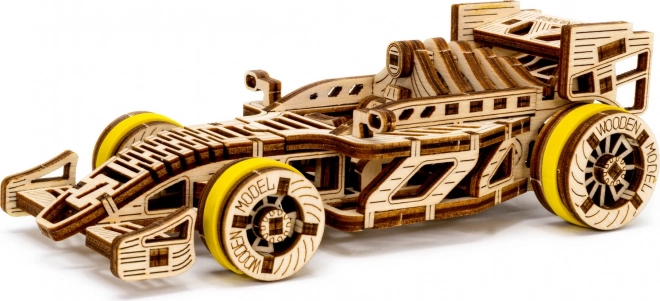 WOODEN CITY 3D puzzel Raceauto Bolid 108 onderdelen