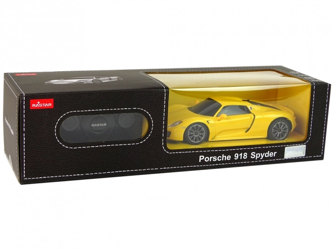 RC Porsche 918 op afstandsbediening geel 1:24