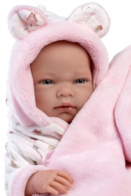 Llorens 73898 PASGEBOREN MEISJE - realistische babypop met volledig vinyllichaam - 40 cm