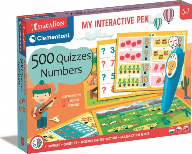 CLEMENTONI Educatief spel: Mijn interactieve pen 500 quizzen - Getallen