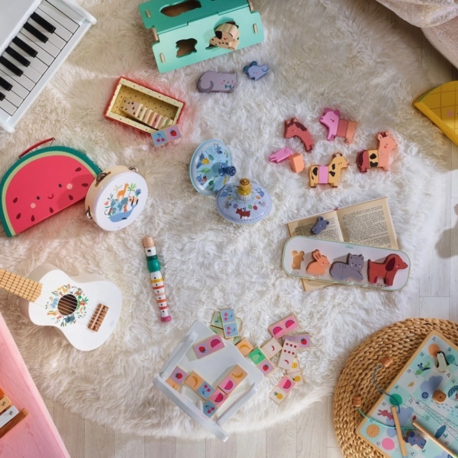 Set of Games with Animals for the Youngest 4 in 1 Vilac
