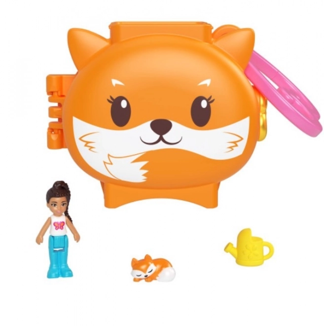 Set of Polly Pocket Figures with Animal