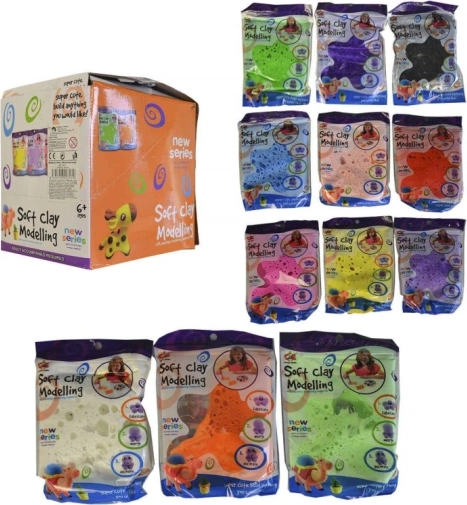 Zachte boetseerklei – set van 12 kleuren