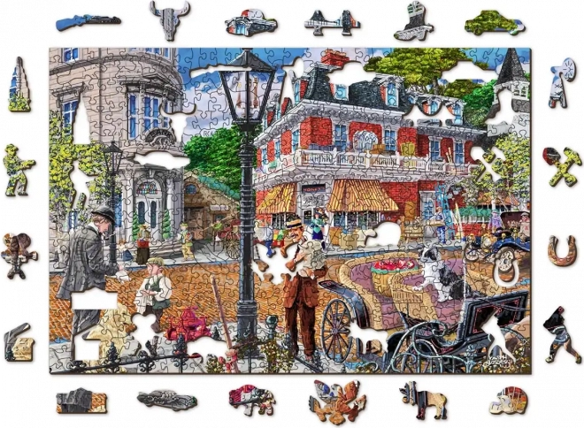 WOODEN CITY wooden double-sided puzzle Main Street, 505 pieces