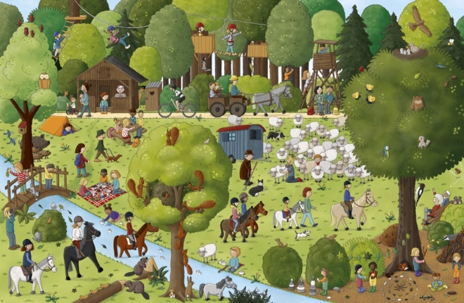 Großformatige Illustrationen voller Leben