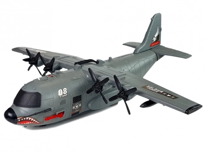 Militaire gigantische vliegtuigset 87 cm met geluiden Licht Militaire accessoires