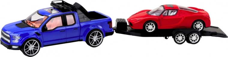 Functioneel transport met neerklapbare oprijramp