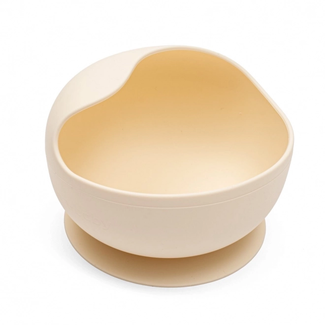 Silicone Bowl with Suction New Baby Beige
