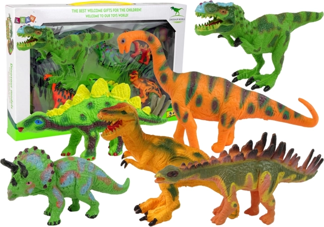 Set Dinosaurierfiguren 6 Stück Zubehör