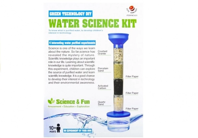 Educatieve set voor waterfiltratie