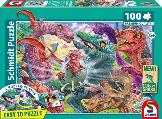Puzzel kleine dinosaurus 100 stukjes