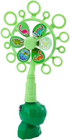 Pinwheel that makes lots of bubbles