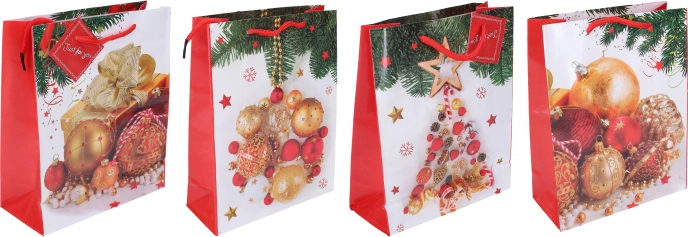 Kerstcadeautas klein 18x23x9 cm