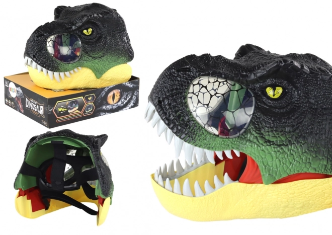 Dinosaur masker met verstelbare band en lichteffecten en geluidseffecten